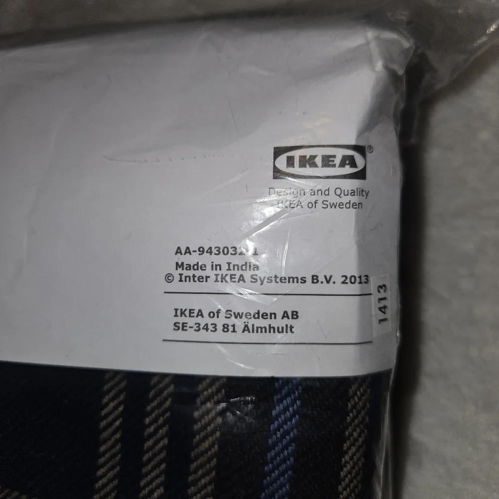 Ikea Henriksdal Slipcover Chair Cover Rutna Plaid Blue